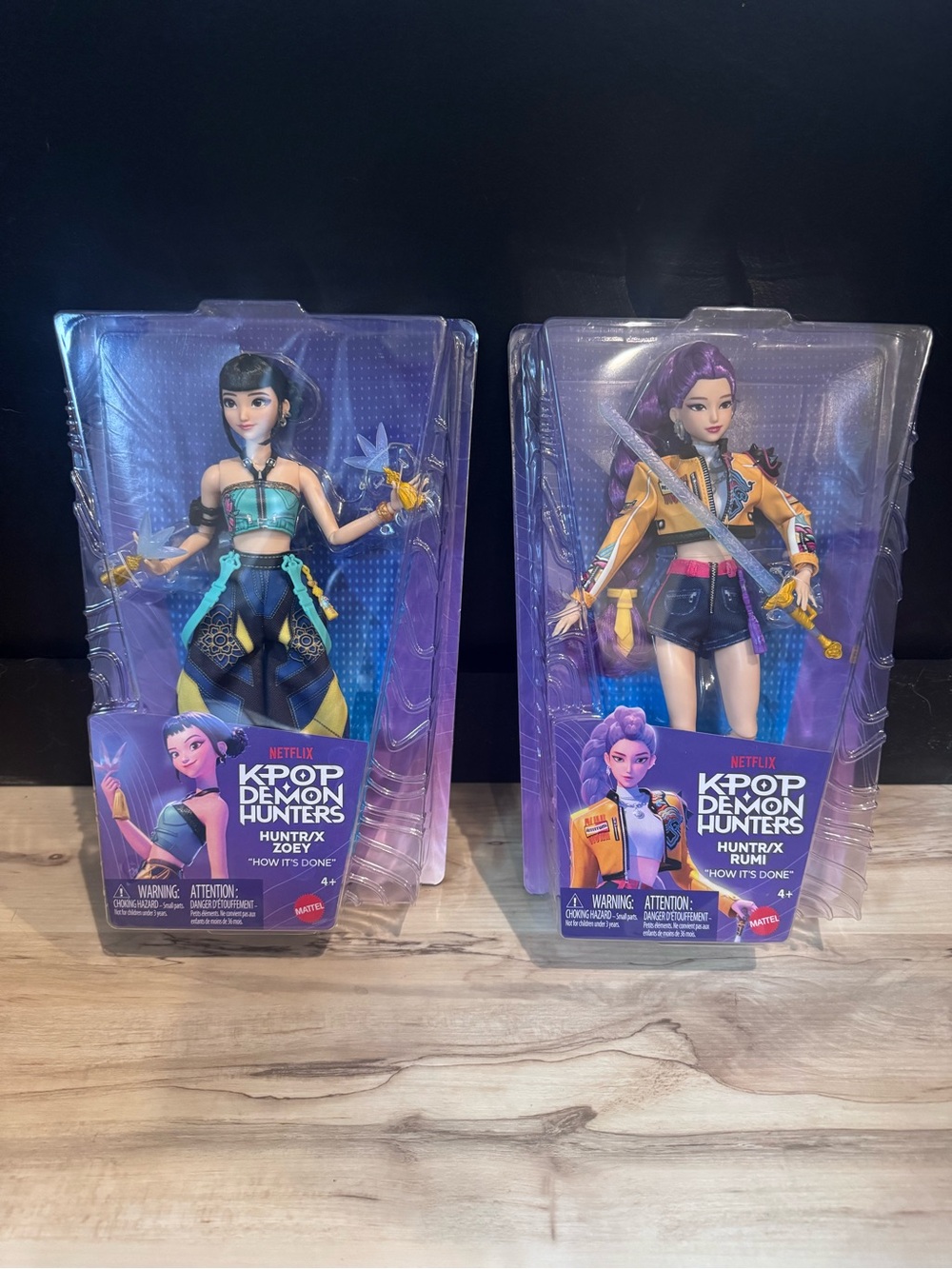 NEW Mattel K POP Demon Hunters Huntrix Zoey & Rumi Fashion Doll How it’s done